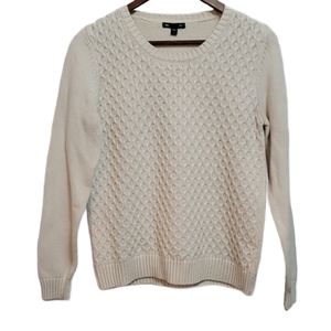 Gap Cream Cable Knit Crewneck Sweater Large